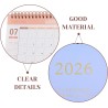 Didiseaon Calendrier 2025 2026: Calendrier De Bureau 2025-2026 Petit De Juillet 2025 À Décembre 2026 Planificateur Mensuel À Rab