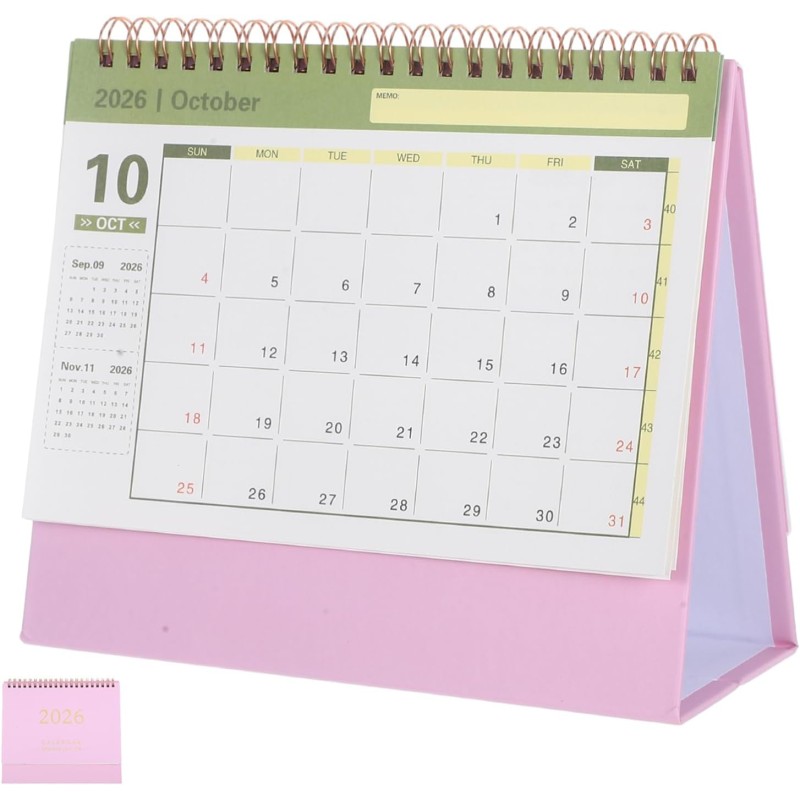 Didiseaon Calendrier 2025 2026: Calendrier De Bureau 2025-2026 Petit De Juillet 2025 À Décembre 2026 Planificateur Mensuel À Rab