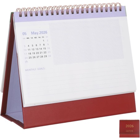 Didiseaon Calendrier De Bureau 2025-2026 : Petit Calendrier De Bureau De Juillet 2025 À Décembre 2026 Planificateur Mensuel À Ra