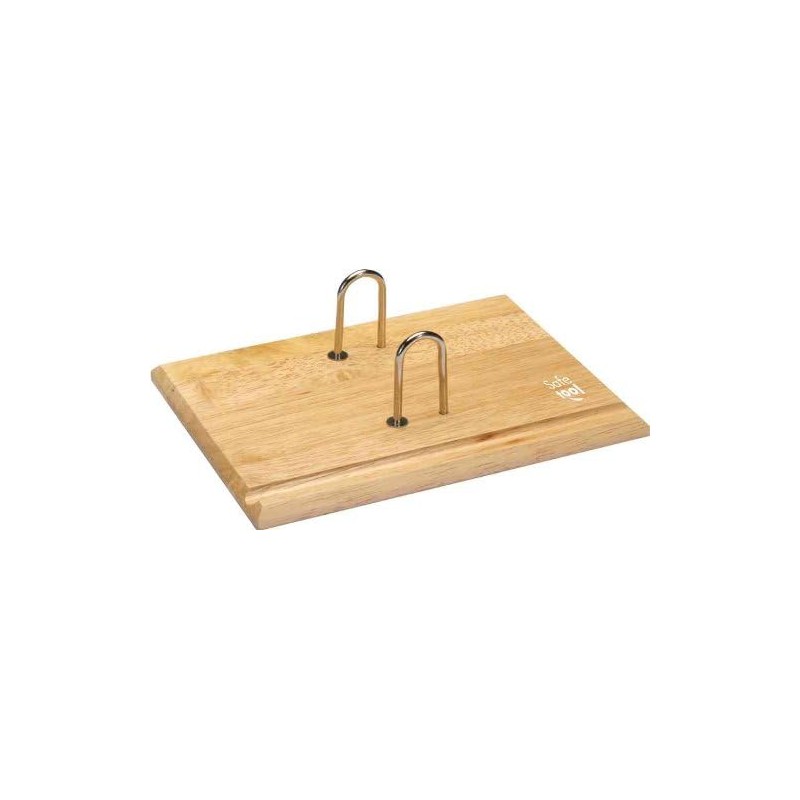 WONDAY - Socle Ephemeride en Bois Verni et arceaux métal