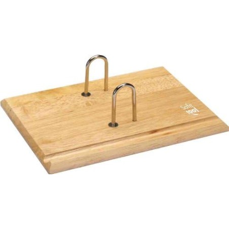 WONDAY - Socle Ephemeride en Bois Verni et arceaux métal