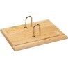 WONDAY - Socle Ephemeride en Bois Verni et arceaux métal