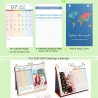 ZEEYUAN Feuilles complémentaires pour calendrier 7.2025 à 12.2026 - Pages de calendrier de table