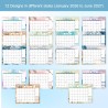 ZEEYUAN Calendrier Mural 2026–2027 18 Mois Calendrier Mensuel 2026 Calendrier Familial Janvier 2026 à juin 2027 avec Vacances 28