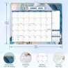 ZEEYUAN Calendrier Mural 2026–2027 18 Mois Calendrier Mensuel 2026 Calendrier Familial Janvier 2026 à juin 2027 avec Vacances 28