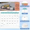 ZEEYUAN Calendrier Mural 2026 amusant avec des phrases amusantes Calendrier Mensuel A4 couvrant toute l'année de janvier à décem