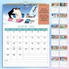 ZEEYUAN Calendrier Mural 2026 amusant avec des phrases amusantes Calendrier Mensuel A4 couvrant toute l'année de janvier à décem