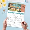 ZEEYUAN Calendrier Mural 2026 amusant avec des phrases amusantes Calendrier Mensuel A4 couvrant toute l'année de janvier à décem