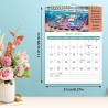 ZEEYUAN Calendrier Mural 2026 amusant avec des phrases amusantes Calendrier Mensuel A4 couvrant toute l'année de janvier à décem