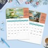 ZEEYUAN Calendrier Mural 2026 amusant avec des phrases amusantes Calendrier Mensuel A4 couvrant toute l'année de janvier à décem