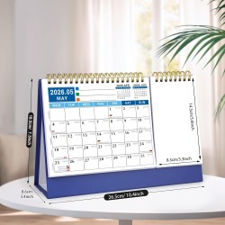 ZEEYUAN Calendrier de bureau mensuel 2026-2028 de janvier 2026 à décembre 2028, calendrier à rabat sur 36 mois avec papier épais