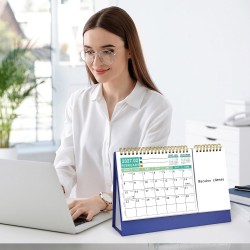 ZEEYUAN Calendrier de bureau mensuel 2026-2028 de janvier 2026 à décembre 2028, calendrier à rabat sur 36 mois avec papier épais