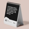 Calendrier de table démotivant 2026-52 semaines - Avec 52 dictons non motivants - Ne rêvez pas votre vie mais gardez votre bouch