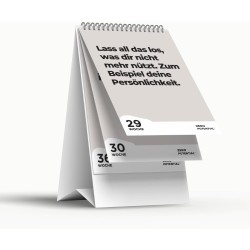 Calendrier de table démotivant 2026-52 semaines - Avec 52 dictons non motivants - Ne rêvez pas votre vie mais gardez votre bouch