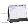 NUOBESTY Mini Calendrier 2026 De Bureau Noir Avec Support Debout Papier ÉPais Pour Maison Bureau Et ÉCole Planificateur Mensuel 