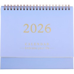 NUOBESTY Calendrier De Bureau Lavande 2025-2026 Organiseur Mensuel À Rabat Petit Calendrier Sur Pied Pour La Maison Et Le Bureau