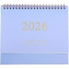 NUOBESTY Calendrier De Bureau Lavande 2025-2026 Organiseur Mensuel À Rabat Petit Calendrier Sur Pied Pour La Maison Et Le Bureau