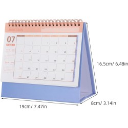 NUOBESTY Calendrier De Bureau Lavande 2025-2026 Organiseur Mensuel À Rabat Petit Calendrier Sur Pied Pour La Maison Et Le Bureau