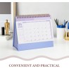 NUOBESTY Calendrier De Bureau Lavande 2025-2026 Organiseur Mensuel À Rabat Petit Calendrier Sur Pied Pour La Maison Et Le Bureau