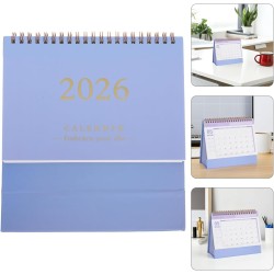 NUOBESTY Calendrier De Bureau Lavande 2025-2026 Organiseur Mensuel À Rabat Petit Calendrier Sur Pied Pour La Maison Et Le Bureau