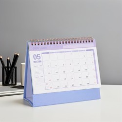 NUOBESTY Calendrier De Bureau Lavande 2025-2026 Organiseur Mensuel À Rabat Petit Calendrier Sur Pied Pour La Maison Et Le Bureau