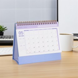 NUOBESTY Calendrier De Bureau Lavande 2025-2026 Organiseur Mensuel À Rabat Petit Calendrier Sur Pied Pour La Maison Et Le Bureau