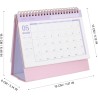 NUOBESTY Calendrier 2026 Rose Bureau Organiseur De Bureau Minimaliste Avec Support Calendrier De Table Pratique Pour Maison Et P