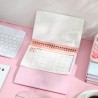 NUOBESTY Calendrier 2026 Rose Bureau Organiseur De Bureau Minimaliste Avec Support Calendrier De Table Pratique Pour Maison Et P