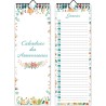 Calendrier des anniversaires,calendrier perpétuel anniversaire-calendrier pour enfant,bureau, famille (light vert)