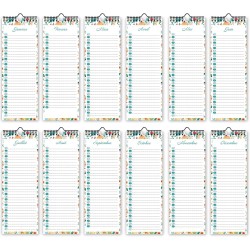 Calendrier des anniversaires,calendrier perpétuel anniversaire-calendrier pour enfant,bureau, famille (light vert)