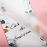 Calendrier perpetuel anniversaire mural francais pour famille, bureau, enfant (bleu)