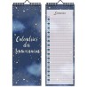 Calendrier Perpetuel Anniversaire Mural Francais pour Famille, Bureau, Enfant (Starry)