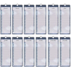 Calendrier Perpetuel Anniversaire Mural Francais pour Famille, Bureau, Enfant (Starry)