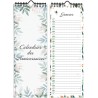 Calendrier Perpetuel Anniversaire Mural Francais pour Famille, Bureau, Enfant (Vert)