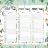 Calendrier Perpetuel Anniversaire Mural Francais pour Famille, Bureau, Enfant (Vert)