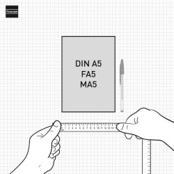 Finocam – Agenda 2026 Semaine sur 2 pages, Présentation verticale | Janvier – Décembre (12 mois) | Agenda A5 avec élastique et s
