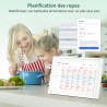 P10 WIFI Calendrier Numérique pour Famille et conférences - Cadre Photo Numérique, 10.1'' Calendrier Alzheimer, Sync Horaires & 