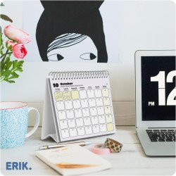 Grupo Erik - Calendrier de Bureau 2026 Snoopy | Calendrier Mensuel 17x20cm - De Janvier à Décembre 2026