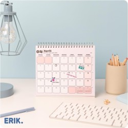 Grupo Erik - Calendrier de Bureau 2026 Snoopy | Calendrier Mensuel 17x20cm - De Janvier à Décembre 2026
