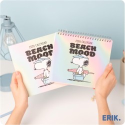 Grupo Erik - Calendrier de Bureau 2026 Snoopy | Calendrier Mensuel 17x20cm - De Janvier à Décembre 2026