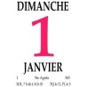 EXACOMPTA - 32102E - 1 Bloc Ephéméride Neutre Autocollant à Effeuiller (Sans Plaque) - Format 6.5 x 9.7 cm - Janvier 2026 à Déce