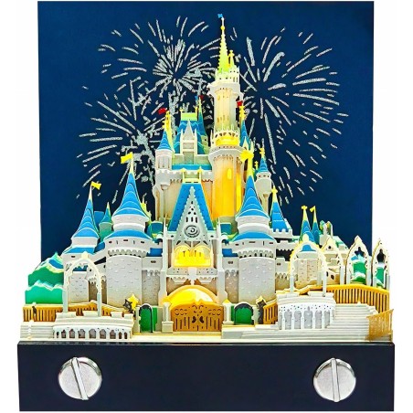 Calendrier de bureau 2026 3D avec lumière LED - Bricolage de papier - Décoration de bureau - Cadeau de Noël, décoration de burea