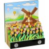Calendrier de bureau 2026 3D avec lumière LED - Décoration de bureau à faire soi-même - Pour cadeau de Noël, décoration de burea