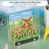 Calendrier de bureau 2026 3D avec lumière LED - Décoration de bureau à faire soi-même - Pour cadeau de Noël, décoration de burea