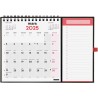 Finocam – Calendrier Neutre avec Aimant pour écrire 2025 1 mois par page Janvier 2025 – Décembre 2025 (12 mois) Français
