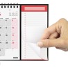 Finocam – Calendrier Neutre avec Aimant pour écrire 2025 1 mois par page Janvier 2025 – Décembre 2025 (12 mois) Français