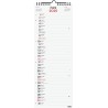 Finocam – Calendrier Neutre Mural pour écrire 2025 1 mois par page Janvier 2025 – Décembre 2025 (12 mois) Français
