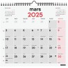 Finocam – Calendrier Neutre Mural pour écrire 2025 1 mois par page Janvier 2025 – Décembre 2025 (12 mois) Français