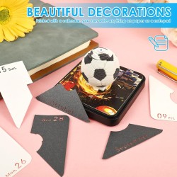 Calendrier 3D 2026 à déchirer - Calendrier de bureau 365 jours avec lumières et socle - Utilisez des sculptures en papier d'art 