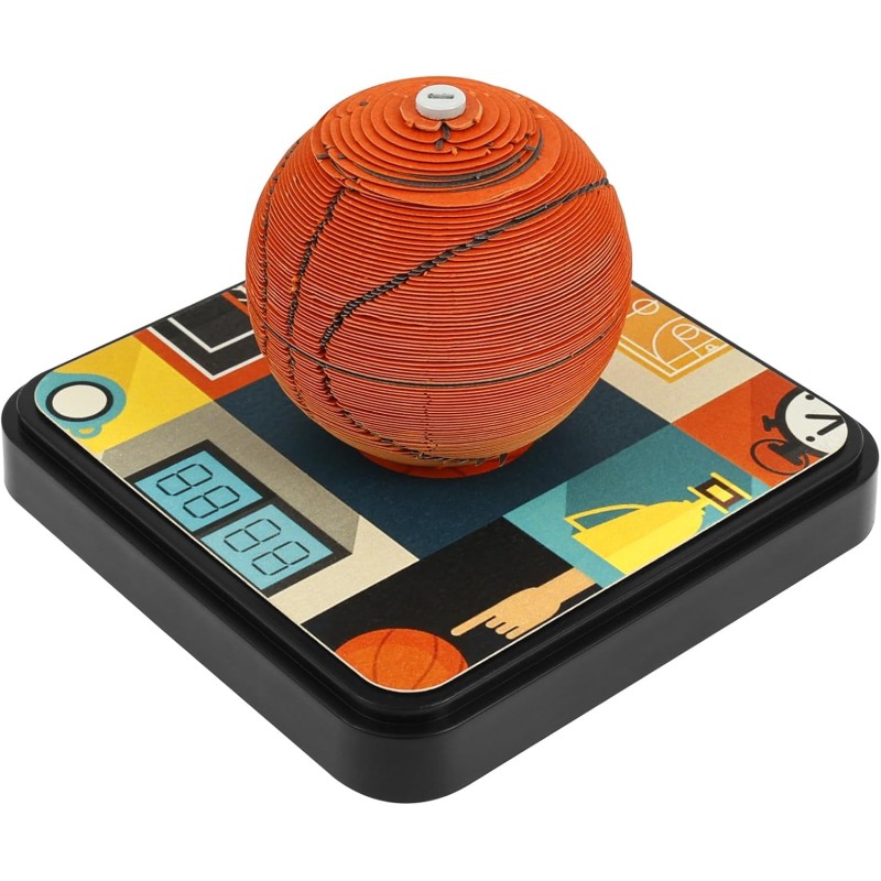 Calendrier 3D 2026 - Calendrier de bureau 365 jours avec lumières et socle - Utilisez des sculptures en papier d'art - Calendrie